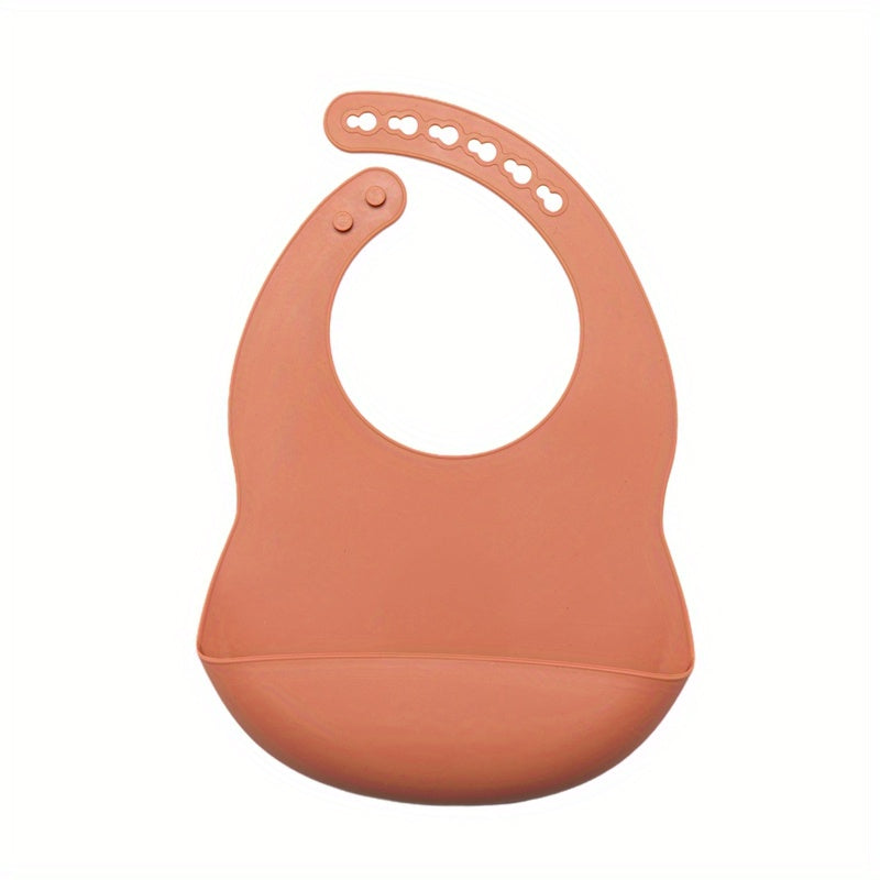 Babador de Silicone Infantil Ajustável – Macio, Impermeável e Fácil de Limpar para Crianças a partir de 1 Ano