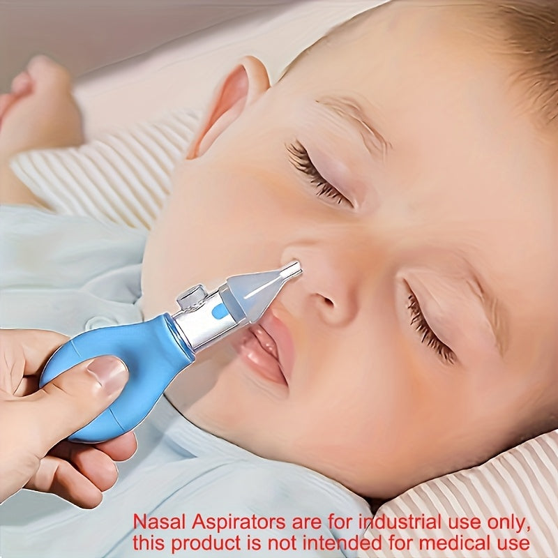 Aspirador Nasal para Bebê em Silicone – Limpador de Nariz Manual Tipo Pump para Recém-Nascidos
