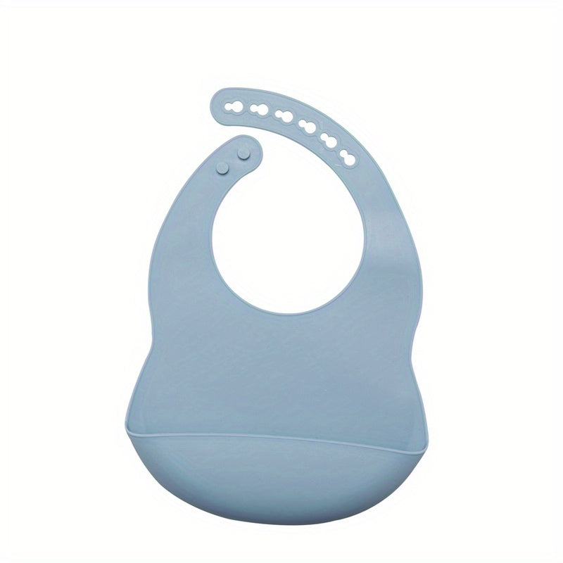 Babador de Silicone Infantil Ajustável – Macio, Impermeável e Fácil de Limpar para Crianças a partir de 1 Ano