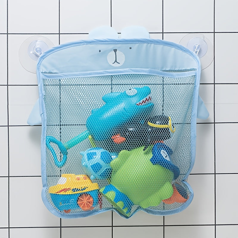 Organizador de Brinquedos para Banho com Drenagem – Armazenamento Respirável para Banheiro Infantil