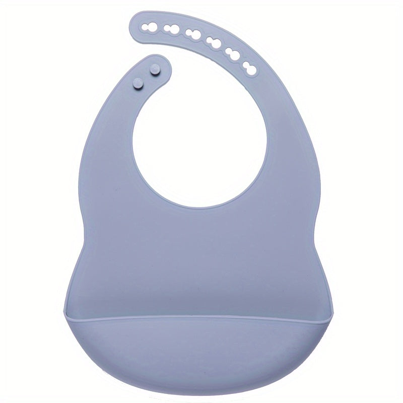 Babador de Silicone Infantil Ajustável – Macio, Impermeável e Fácil de Limpar para Crianças a partir de 1 Ano