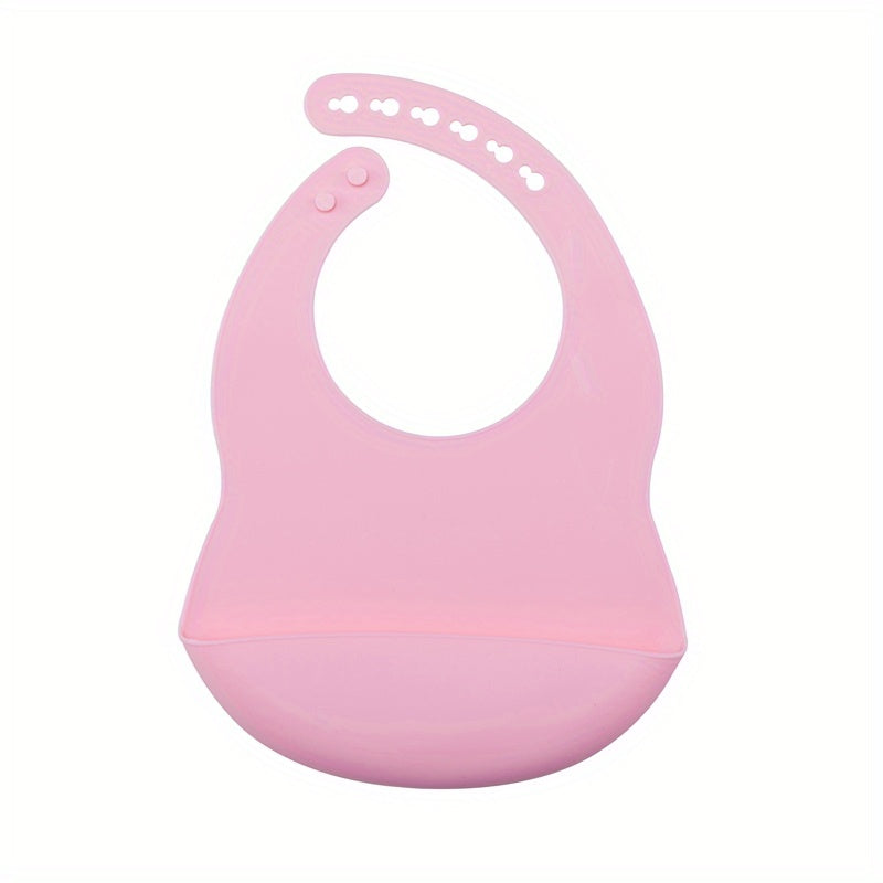 Babador de Silicone Infantil Ajustável – Macio, Impermeável e Fácil de Limpar para Crianças a partir de 1 Ano