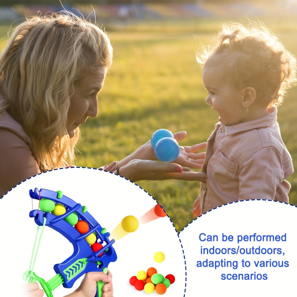 Brinquedo Arco e Flecha Infantil com Bolas de Espuma – Jogo Educativo Seguro para Coordenação Motora