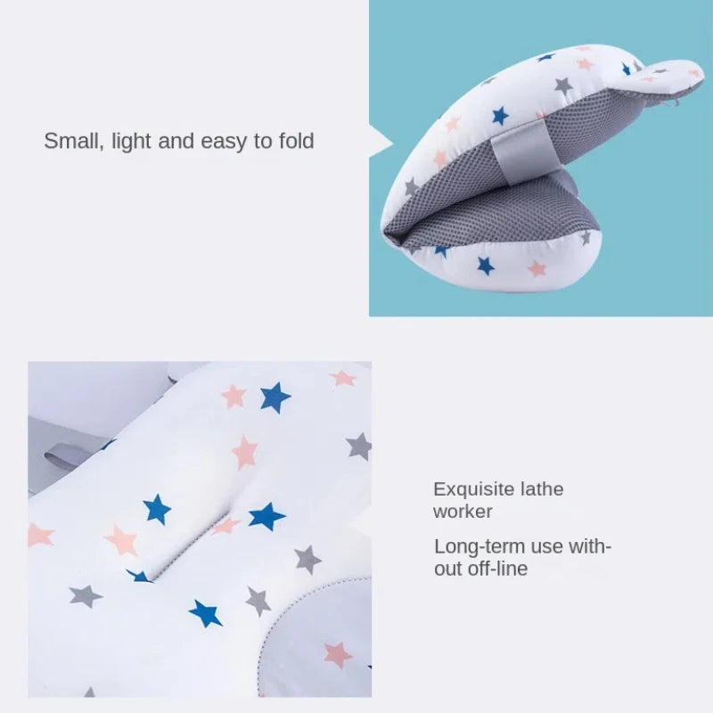 Assento Almofadado para Banho de Bebê – Suporte Antiderrapante Dobrável com Conforto para Recém-Nascidos