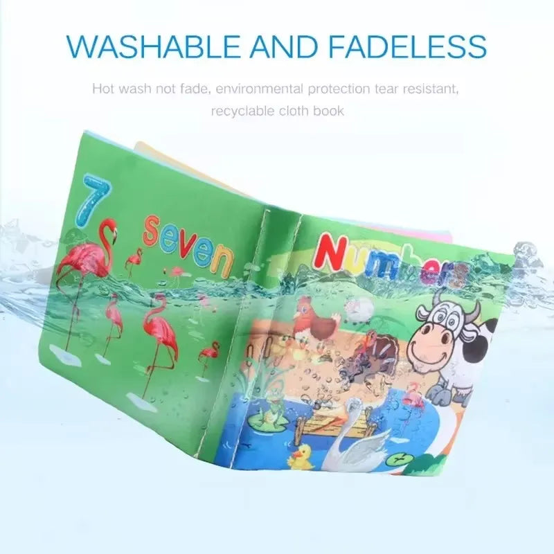 Livro Sensorial Infantil de Tecido Educativo – Frutas, Animais, Números e Alimentos para Crianças de 12 a 72 Meses