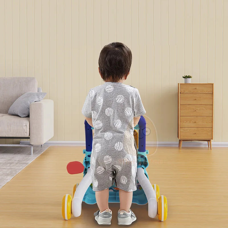 Andador Educativo para Bebê com Rodas – Brinquedo Musical de Empurrar para Primeiros Passos