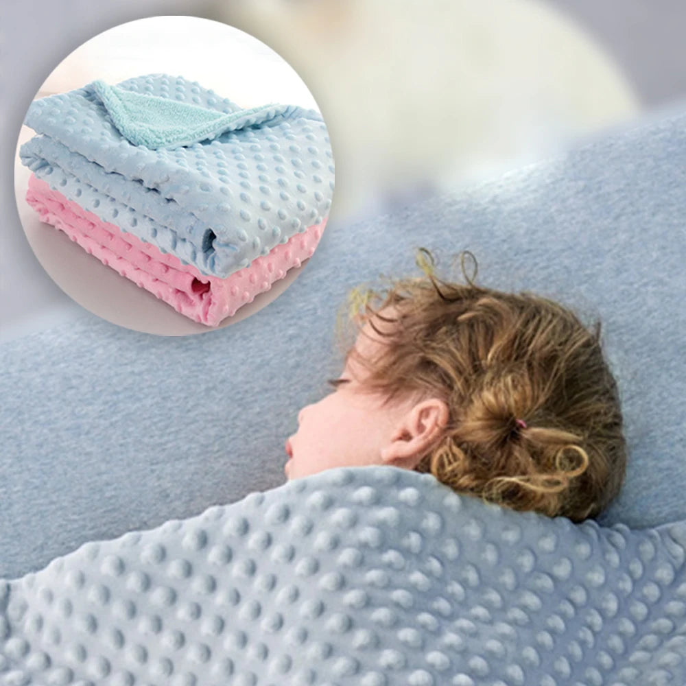Manta Térmica para Bebê Recém-Nascido – Cobertor Macio de Fleece e Algodão para Inverno e Swaddle