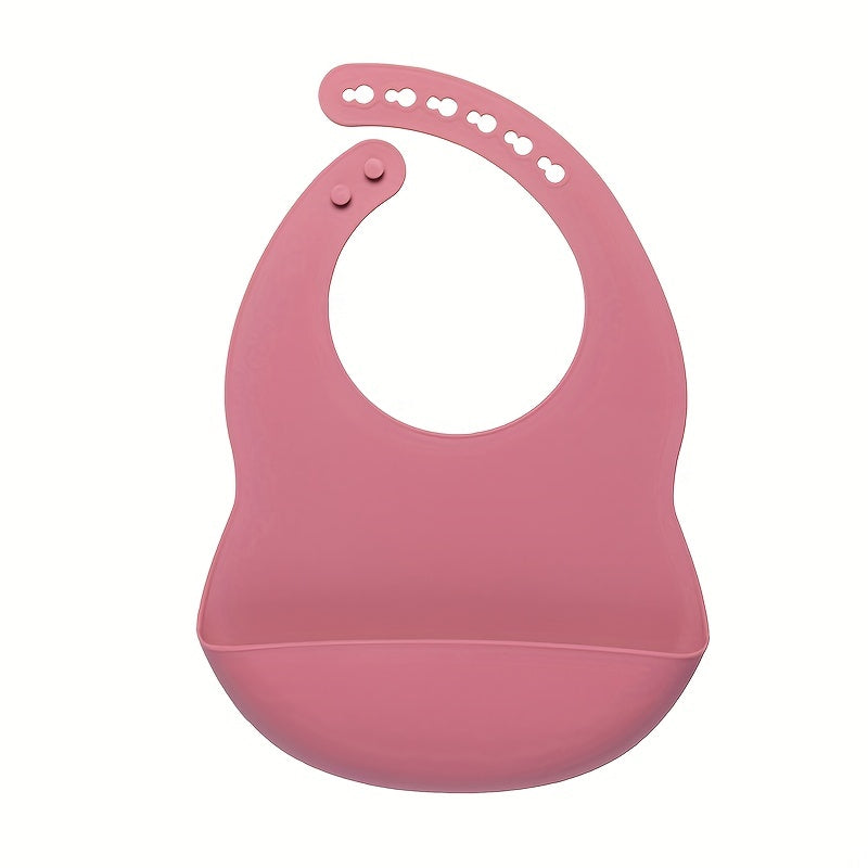 Babador de Silicone Infantil Ajustável – Macio, Impermeável e Fácil de Limpar para Crianças a partir de 1 Ano