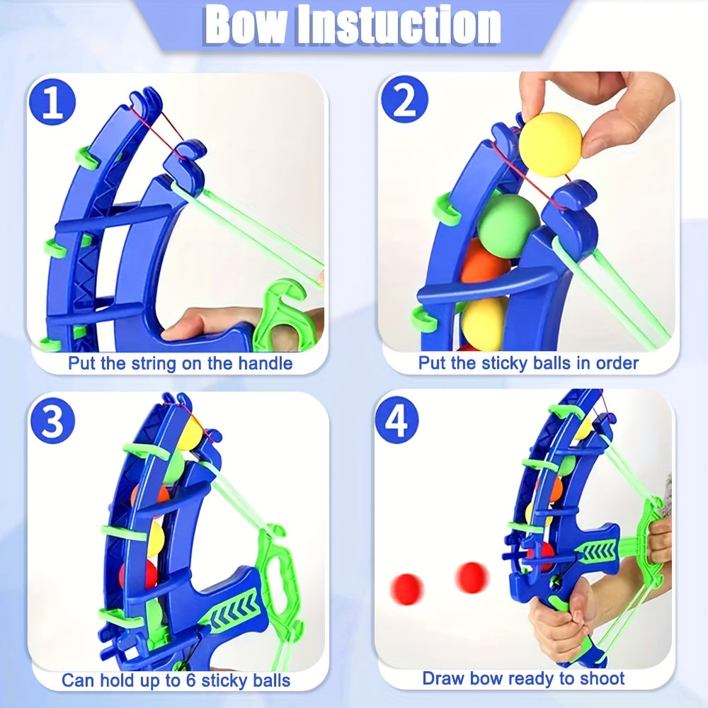Brinquedo Arco e Flecha Infantil com Bolas de Espuma – Jogo Educativo Seguro para Coordenação Motora