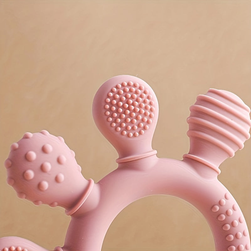 Mordedor de Silicone para Bebê Livre de BPA – Seguro, Alimentar e Ideal para Dentição (0 a 3 Anos)