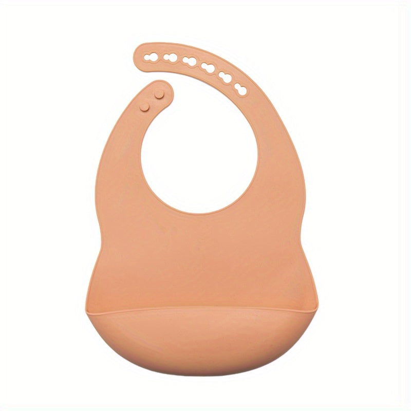 Babador de Silicone Infantil Ajustável – Macio, Impermeável e Fácil de Limpar para Crianças a partir de 1 Ano